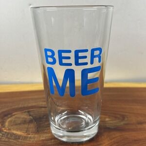 Beer‎ Me Man Cave Brewiana EUC 6" Pint Glass